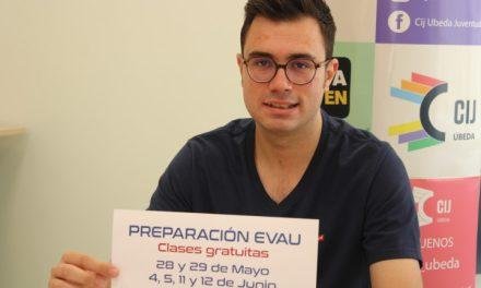 La Concejalía de Juventud ofrecerá clases gratuitas de apoyo para la preparación de la EBAU a jóvenes ubetenses