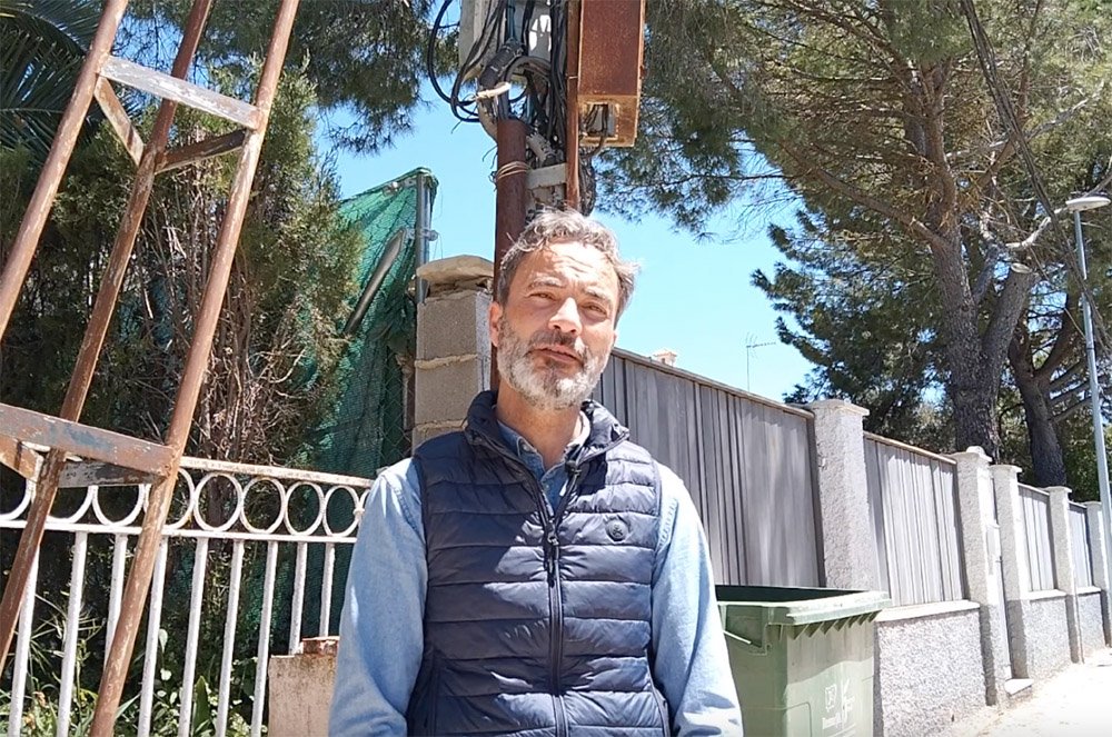 Ignacio Montoro, en su visita a la Yedra.