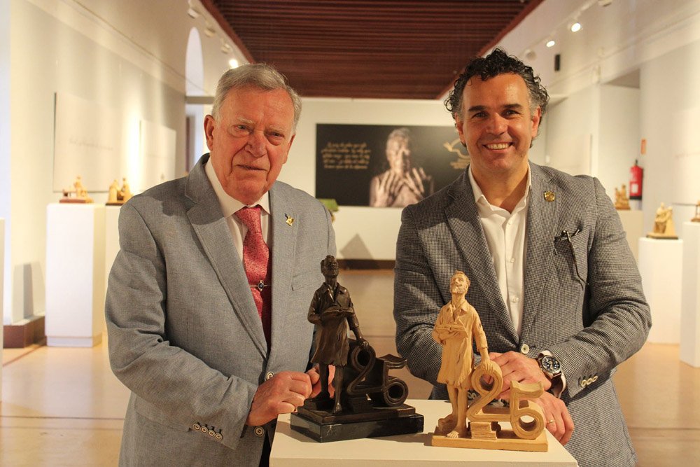 Paco y Pablo Tito, en la inauguración de la muestra.
