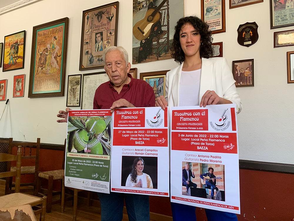 Francisco Moreno junto a Rosa Martínez, en la presentación del evento.