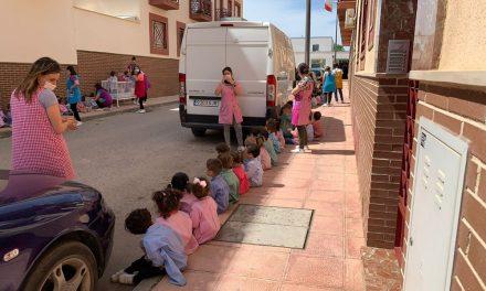 Baeza realiza un simulacro de evacuación en la Escuela Infantil ‘Leocadio Marín’ y la Residencia de Mayores ‘Purísima Concepción’