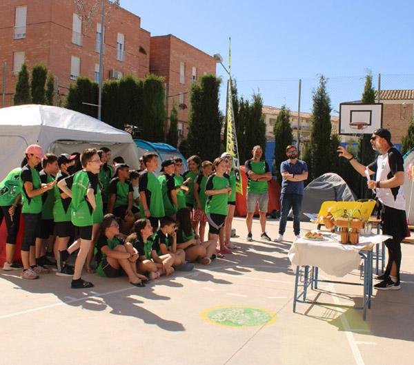 Momento de convivencia entre los escolare.