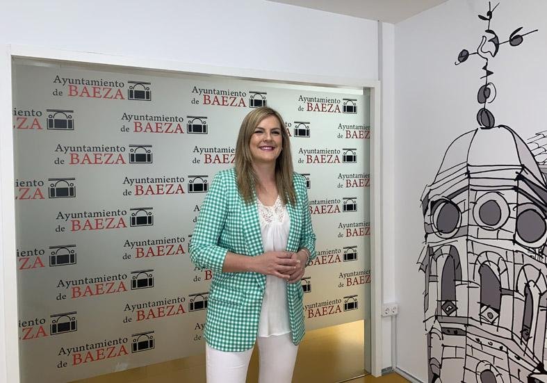 Lola Marín, tras su intervención.