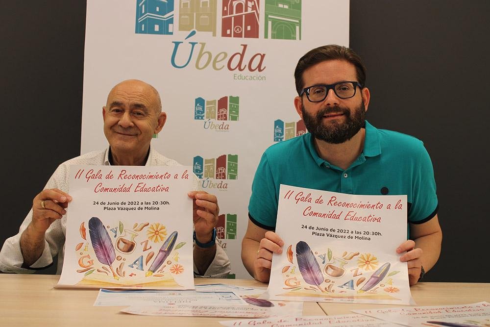 José Luis Madueño, Pedro Jesús López, tras la presentación del la gala.