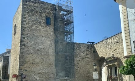 Intervención de urgencia en el Torreón de la Puerta de Úbeda