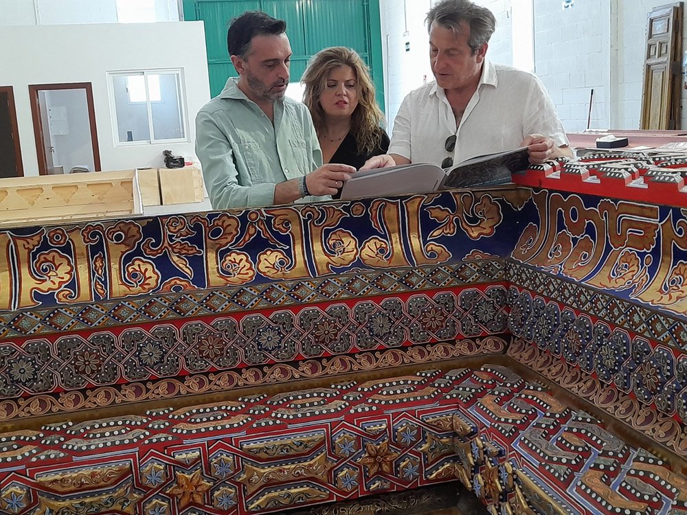 Visita al taller de artesonados mudéjares de Paco Luis Martos.
