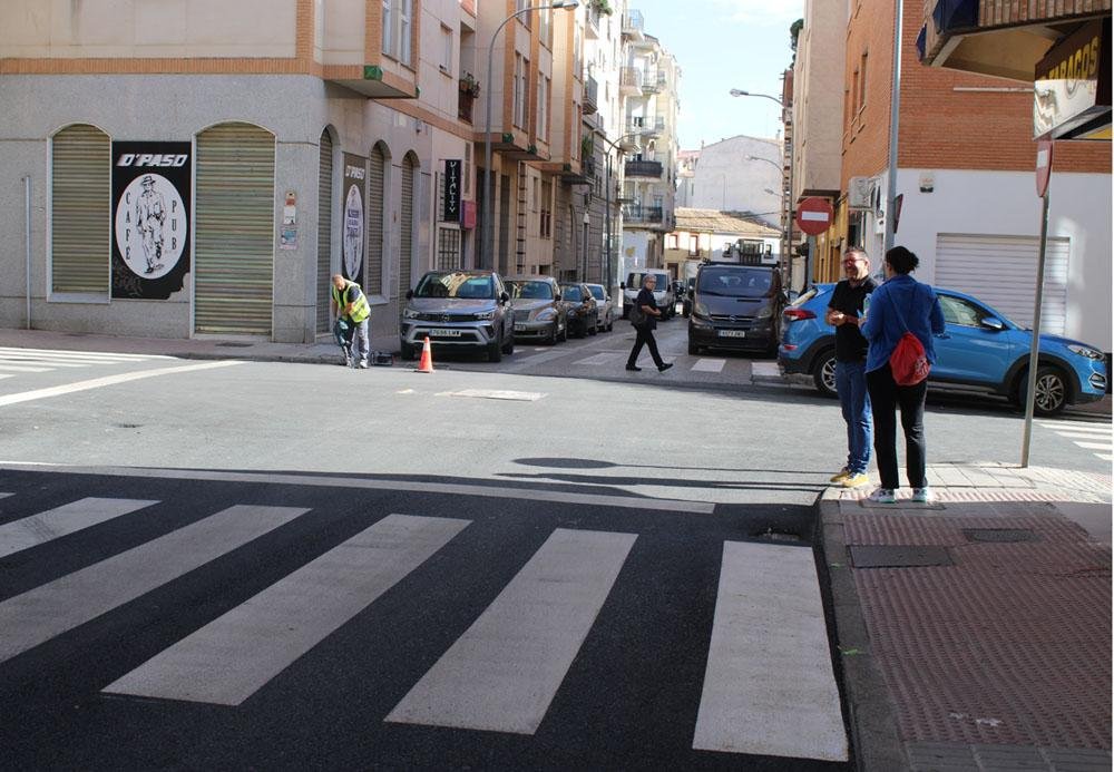 Intervención de unas de las calles.