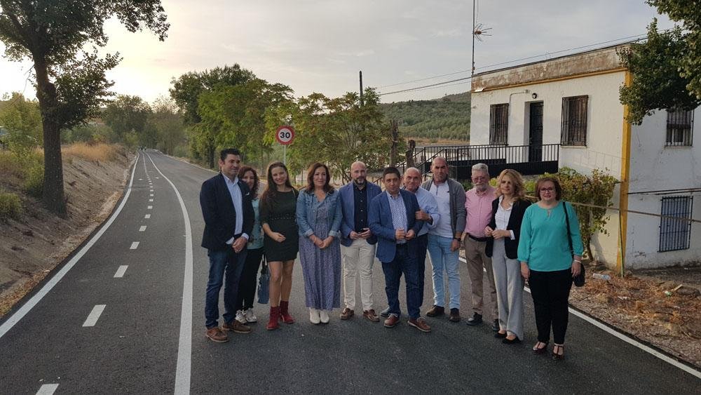 Visita al Camino de Baeza tras las obras ejecutadas a cargo del Plan Aura.