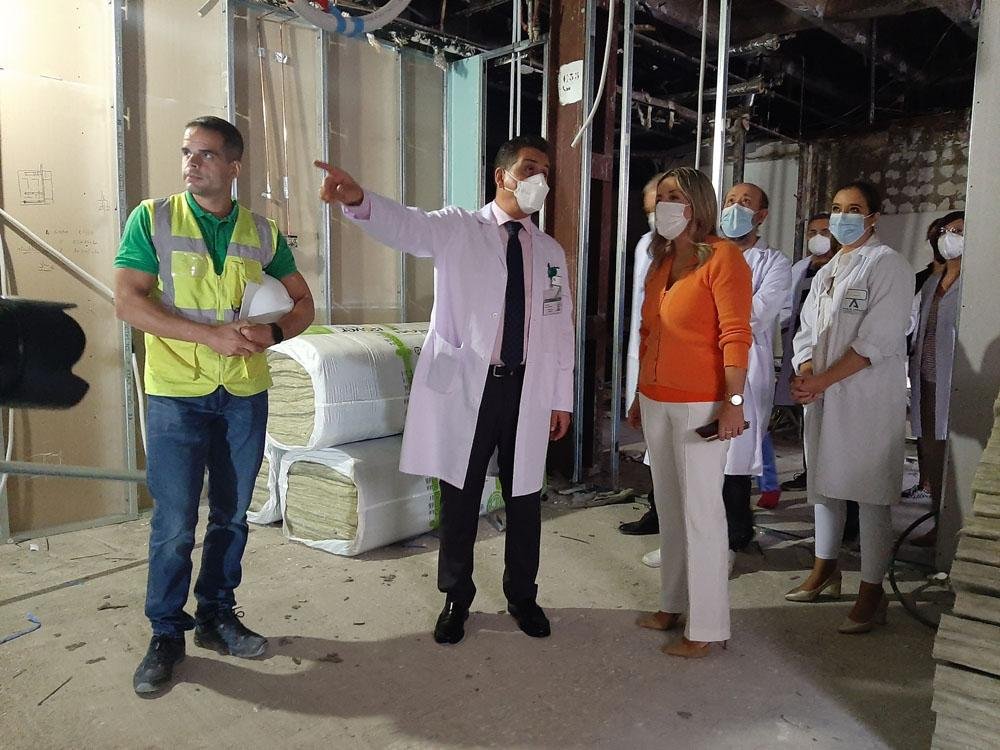 Visita a las obras de la nueva Unidad Diagnósitca de Mama