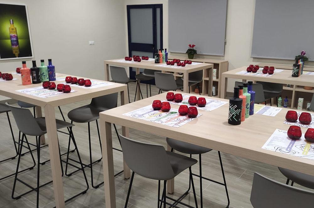 Imagen de la nueva sala de catas ubicada en las instalaciones de la Cooperativa ‘La Carrera’.