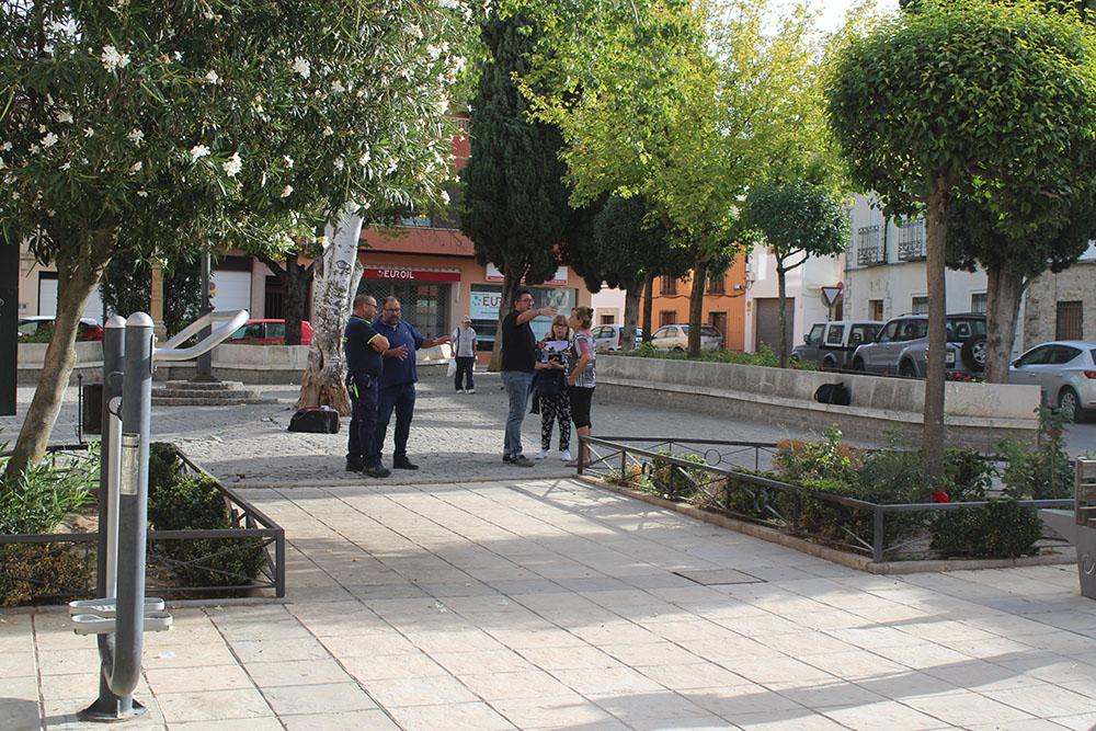 Visita a la plaza Alcalde Pedro Sola.
