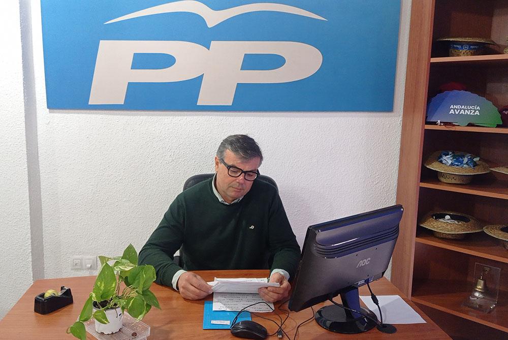 El portavoz del PP, Miguel Ángel Higueras