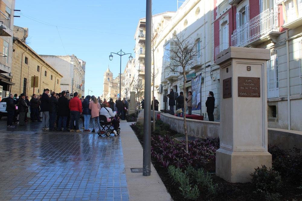 Inauguración del 'Rincón de los cronistas'.