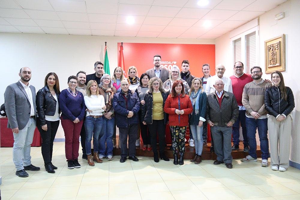 Candidatura del PSOE de Úbeda a las elecciones municipales 2023.