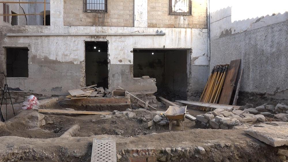 Imágenes de las obras que se están realizando en el Palacio Marqués de Mancera de Úbeda.