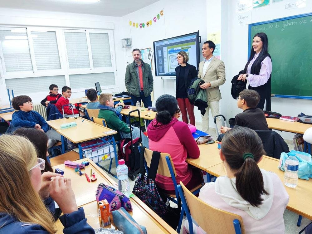 Visita al CEIP Ramón de Mendoza.