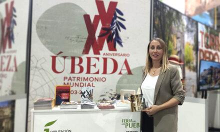 Úbeda se promociona en la Feria de los Pueblos con la imagen del XX aniversario de la declaración como ciudad patrimonio