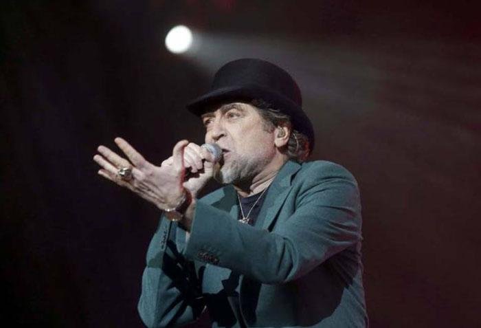 Joaquín Sabina en uno de sus conciertos.