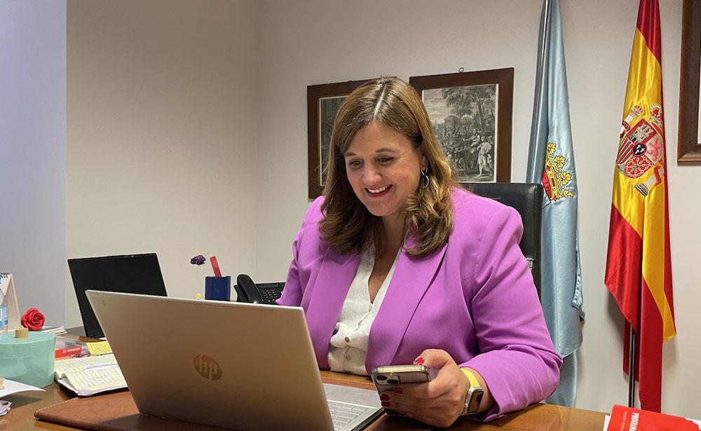 La presidenta de la Comisisón de Cultura del Grupo y alcaldesa de Segovia, Clara Chica.
