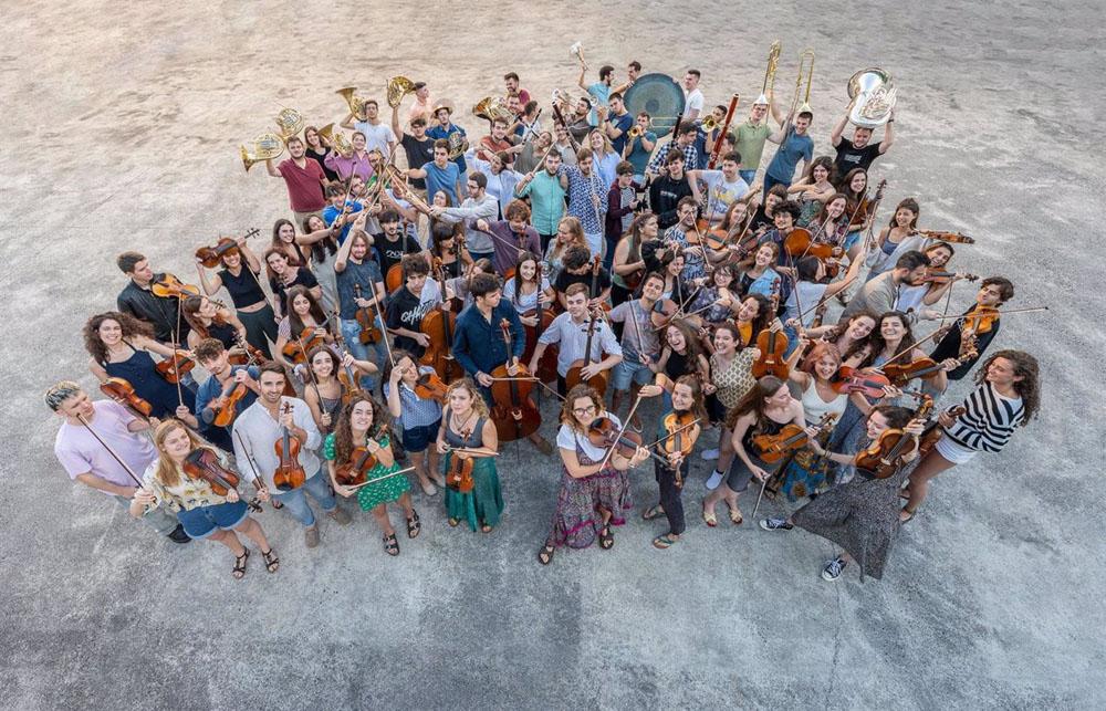 Integrantes de la Joven Orquesta Nacional de España.